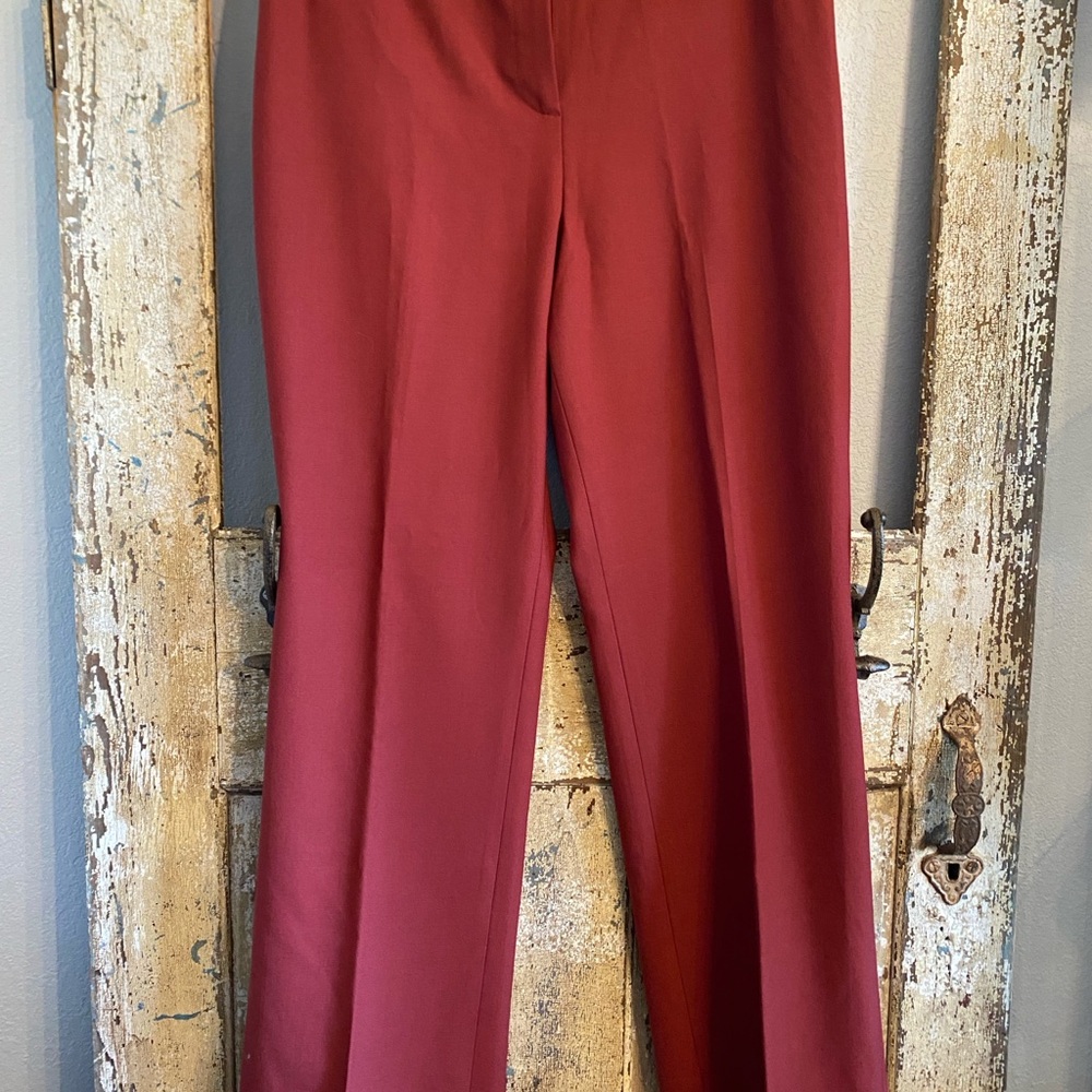 LOFT Women's Brick Red Cuffed Trousers